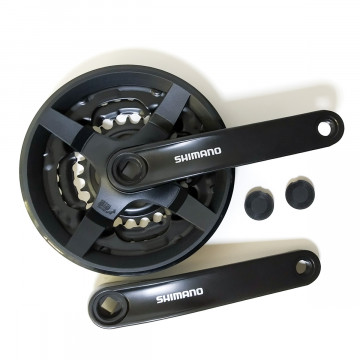 Шатуны Shimano Tourney FC-TY301, 3x6/7/8 ск., 42-34-24t, 175 мм