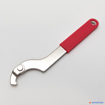 Ключ для снятия контргаек кареток раздвижной BLACK TOOLS WJ-30, сталь, серебристый